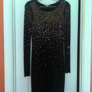 Dress with gold beads. Beautiful. No beads missing! Soft and some  stretch.
